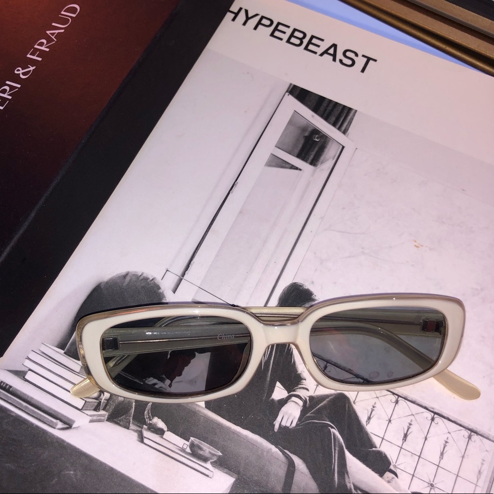 White Sorella Boutique sunglasses retro